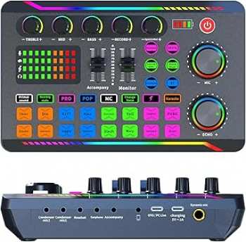 5510117230 Live Sound Card (Carte Son En Direct) Mixage Audio 16 Effets Bluetooth