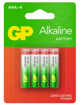 4891199218224 Piles Alkalines 4 X AAA LR03 GP