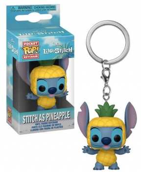 889698872096 Stitch Ananas - Lilo Et Stitch - Porte Cle Funko Pop Keychain