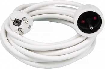 5410329343521 Rallonge Pour Prise Electrique Blanche 5m Prise Terre Perel