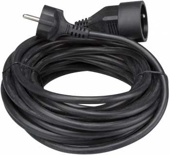5410329453077 Rallonge Pour Prise Electrique Noire 10M Prise Terre Perel