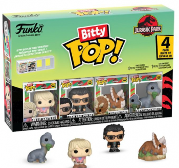 889698929530 JURASSIC PARK - Bitty Pop 4 Pack 2.5cm - Triceratops