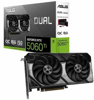 4711387994290 Carte Graphique Dual GeForce RTX 5060 Ti 8GB GDDR7 OC ASUS