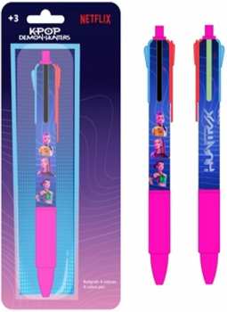 8412688654604 Stylo Bille 4 Couleurs - Kpop Demon Hunters