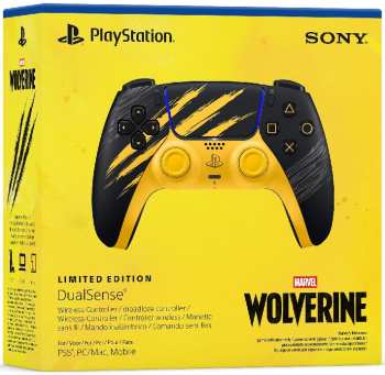 711719072034 Manette Dual Sense Martvel Wolverine Edition Limitee BCK Yellow