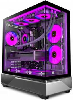 5510117908 SAITE Boîtier aquarium PC ATX 6 ventilateurs installés