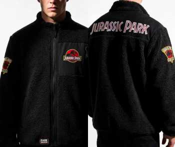 3664794800030 JURASSIC PARK - Logo - Veste Polaire Sherpa (XL)