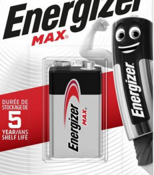 7638900426663 Pile 9v Energizer Max